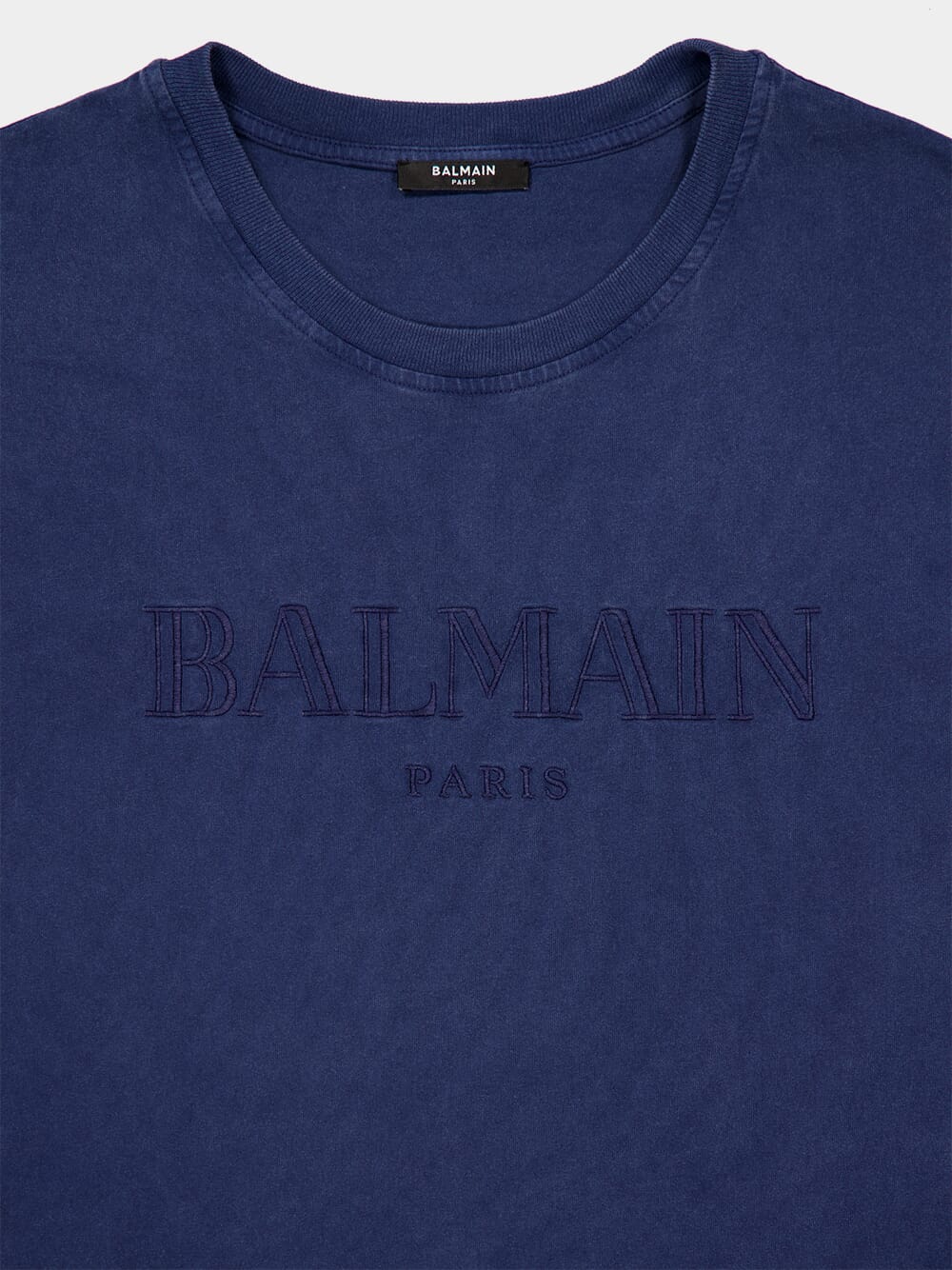 Blue Vintage Logo-Print T-Shirt - Image 3