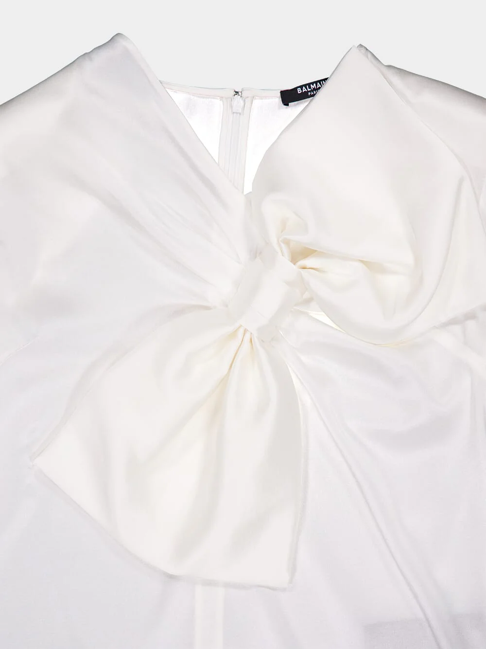 Bow-Embellished Silk Blouse - Image 5