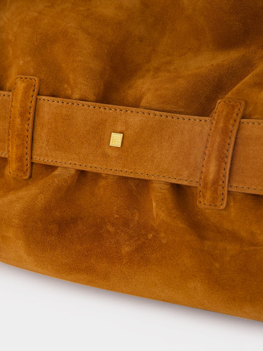 Brown Anthem Medium Suede Leather Bag - Image 9