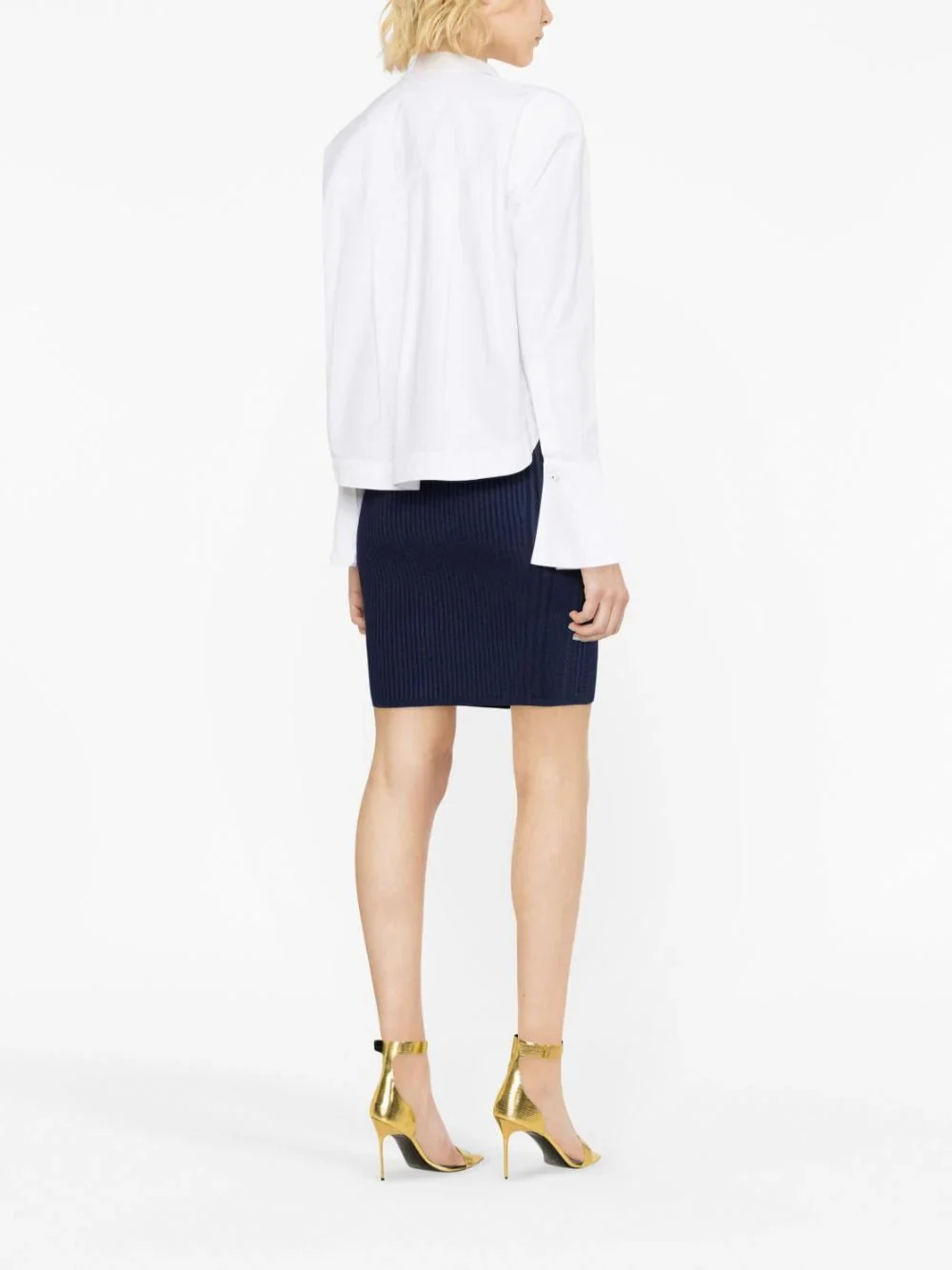 Cable-Knit Pencil Skirt - Image 4
