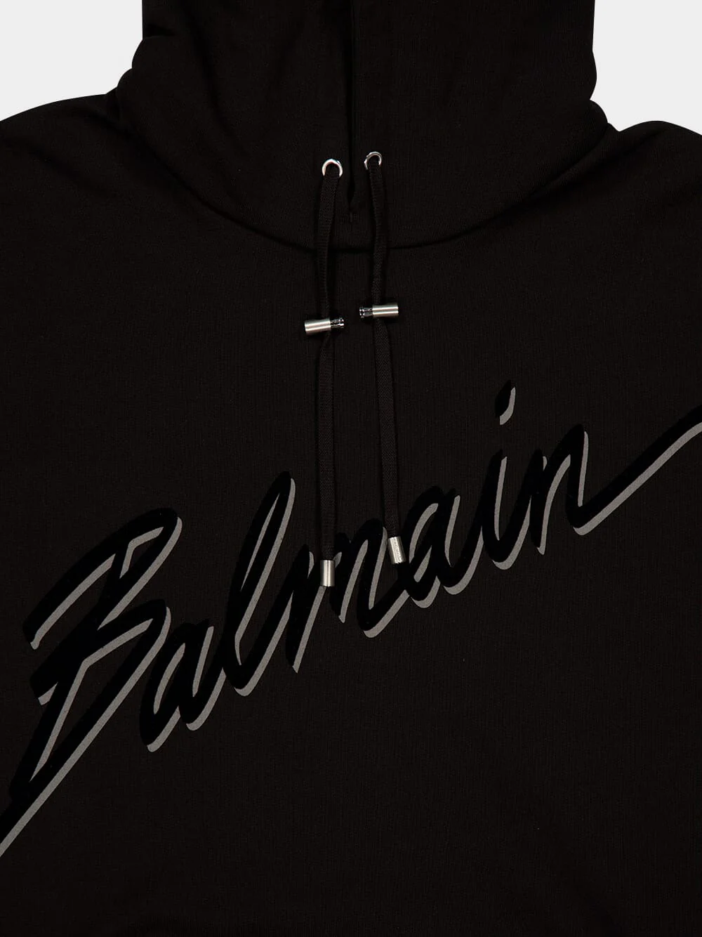 Black Flocked Sweatshirt - Image 5