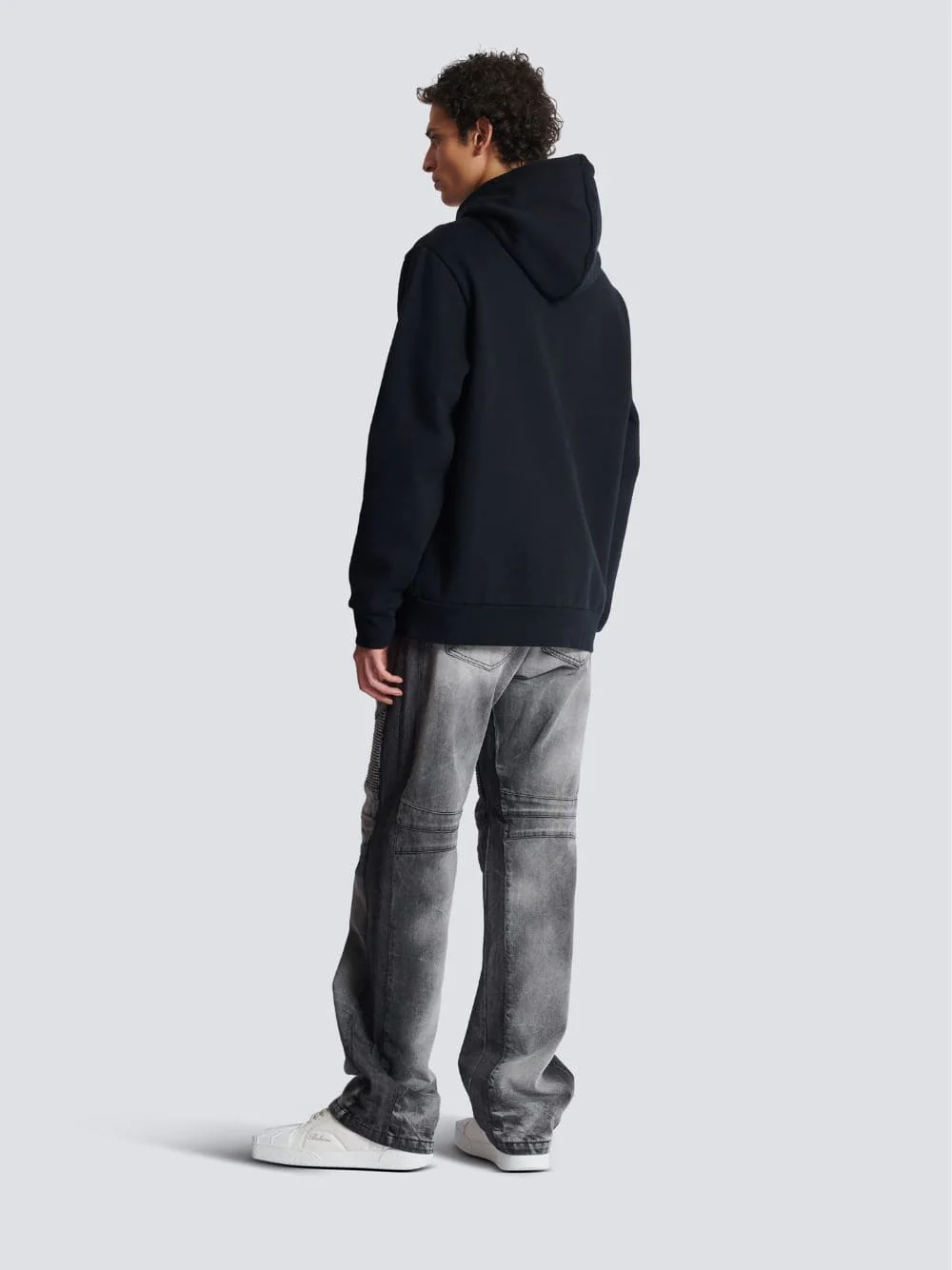 Black Kiss Print Hoodie - Image 4