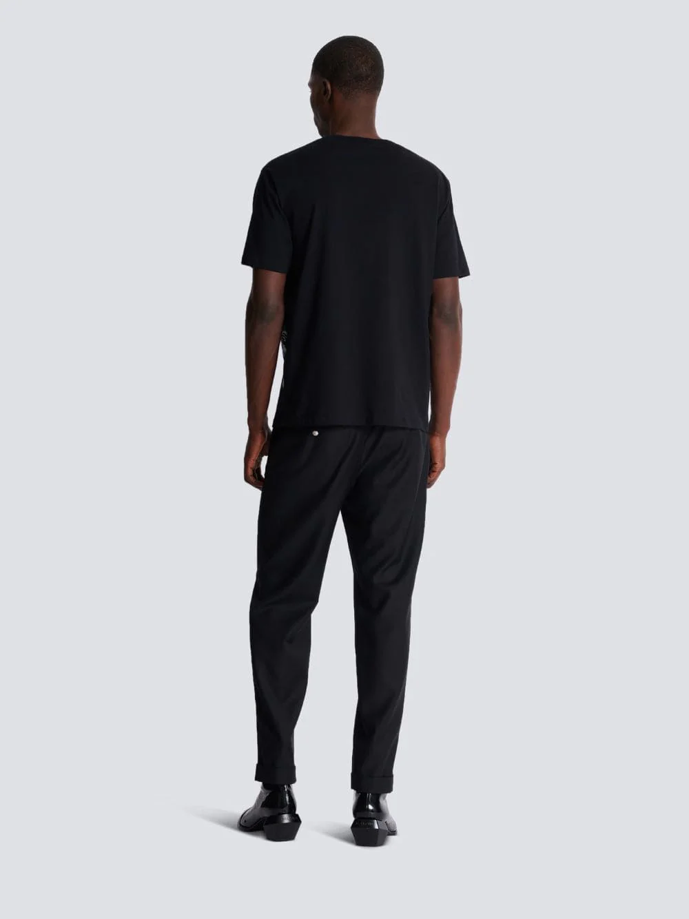Black Palm Tree Print T-Shirt - Image 4