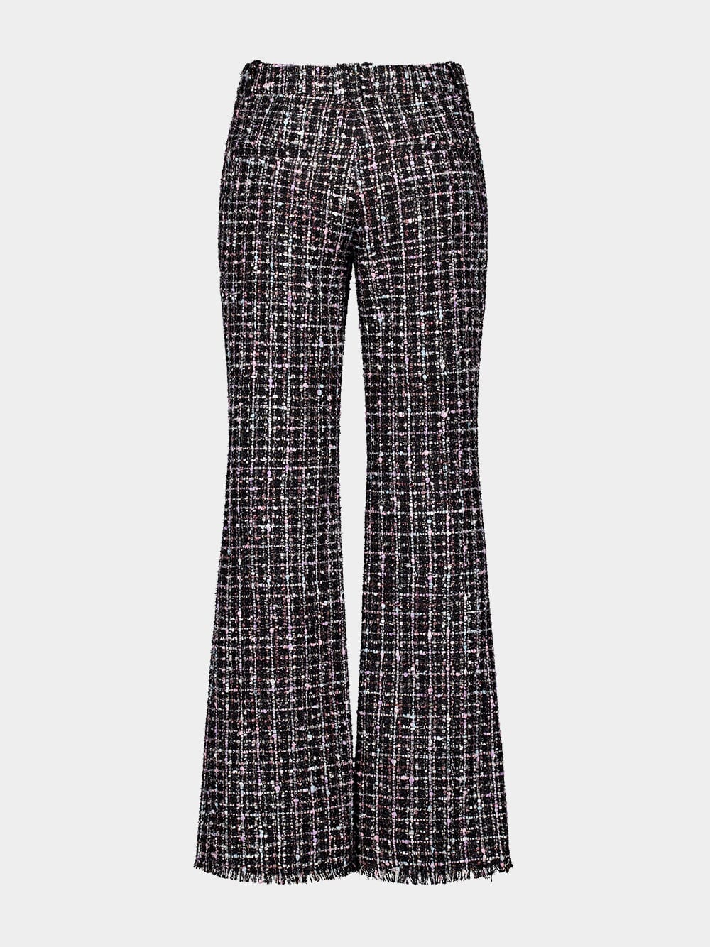 Black Tweed Flared Pants - Image 4