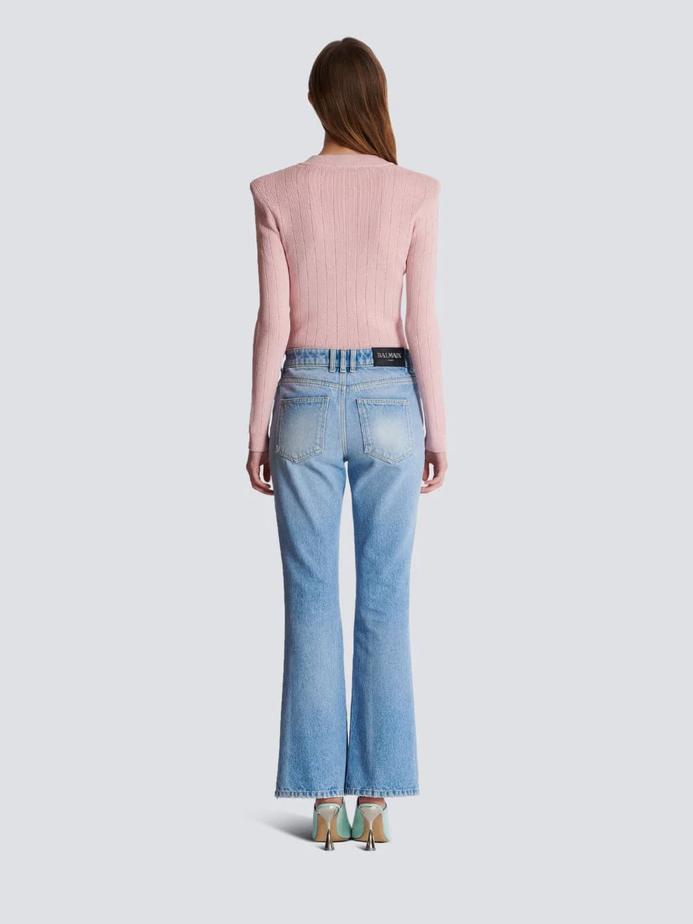 Flared Denim Jeans - Image 4