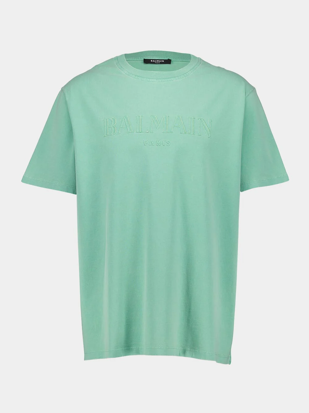Green Vintage Balmain Embroidered T-Shirt - Image 2