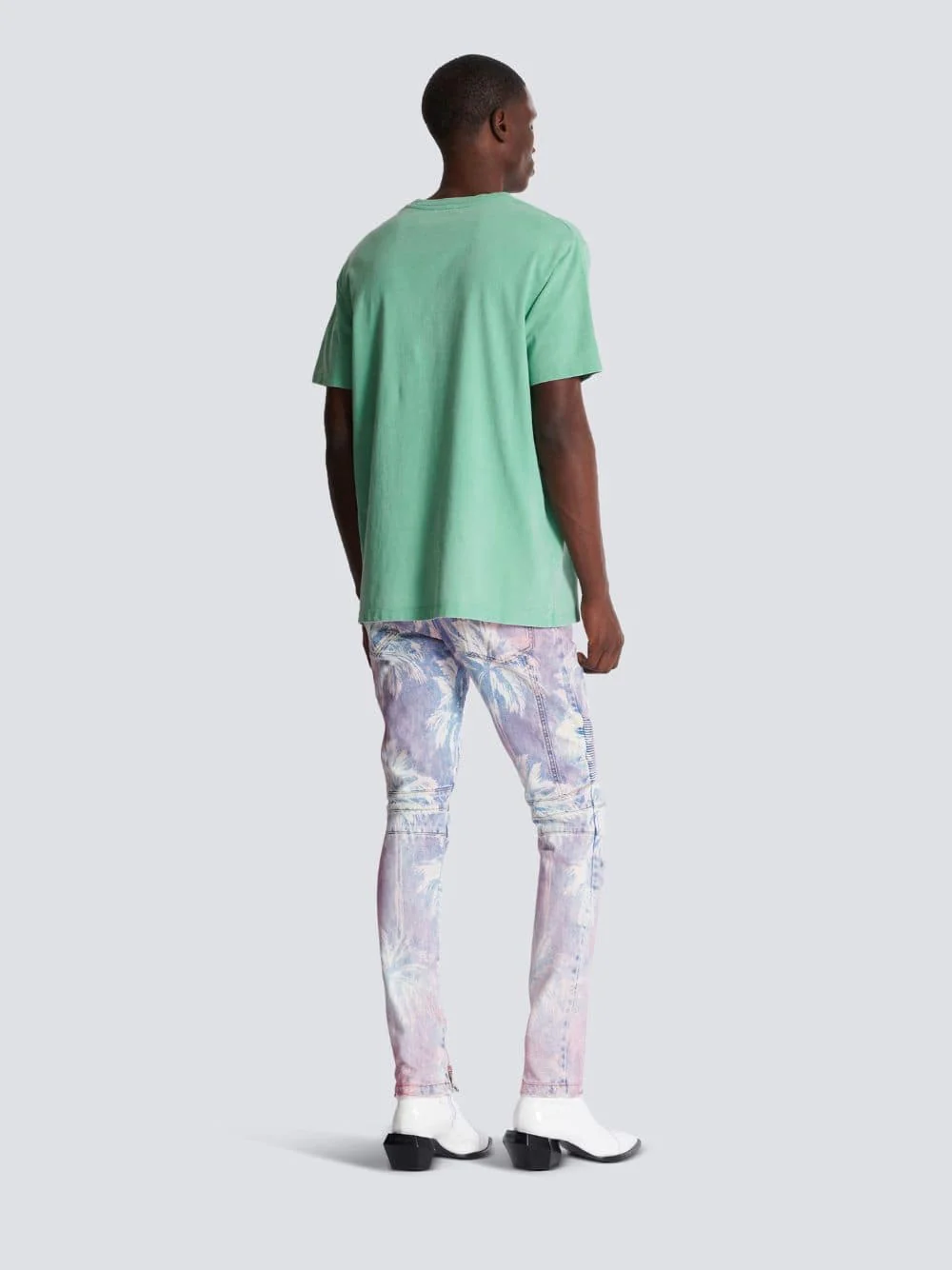Green Vintage Balmain Embroidered T-Shirt - Image 4