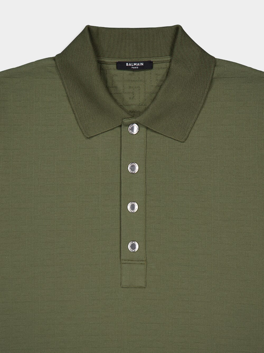 Jacquard Cotton Polo - Image 3