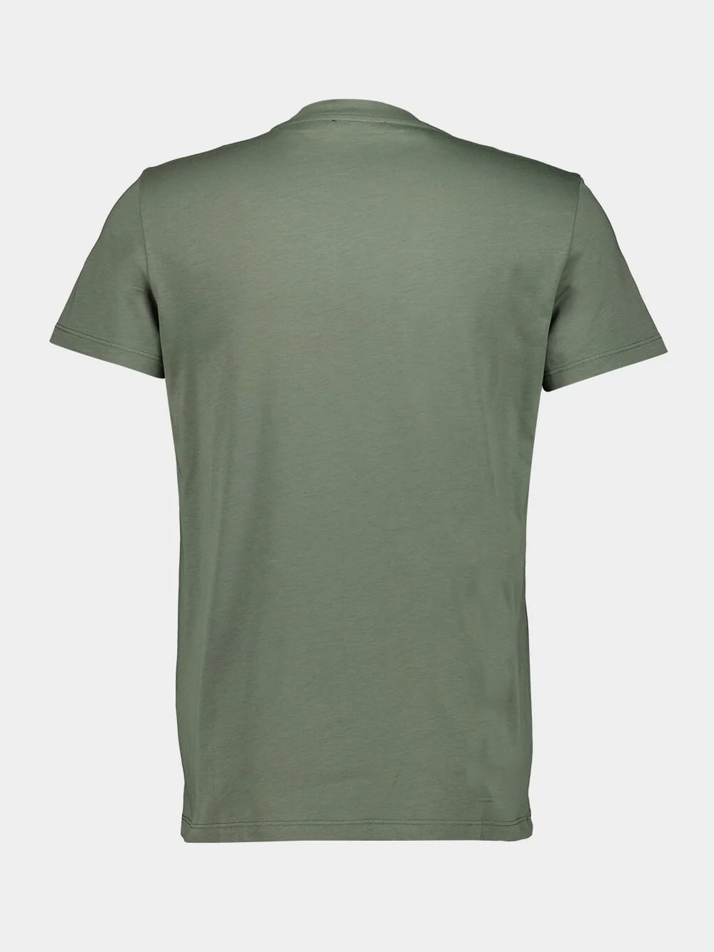 Khaki Balmain Paris Flocked T-Shirt - Image 2