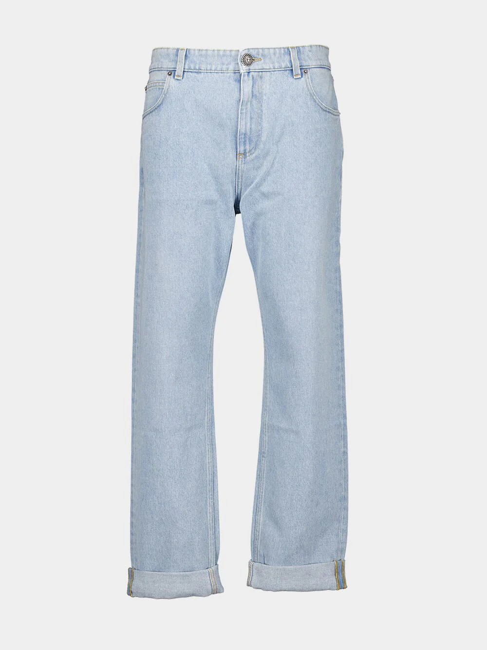 Light Blue Regular-Fit Denim Jeans - Image 2