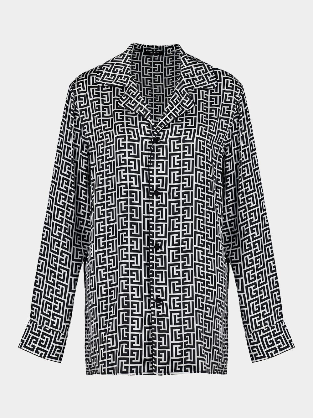 Monogram Satin Shirt