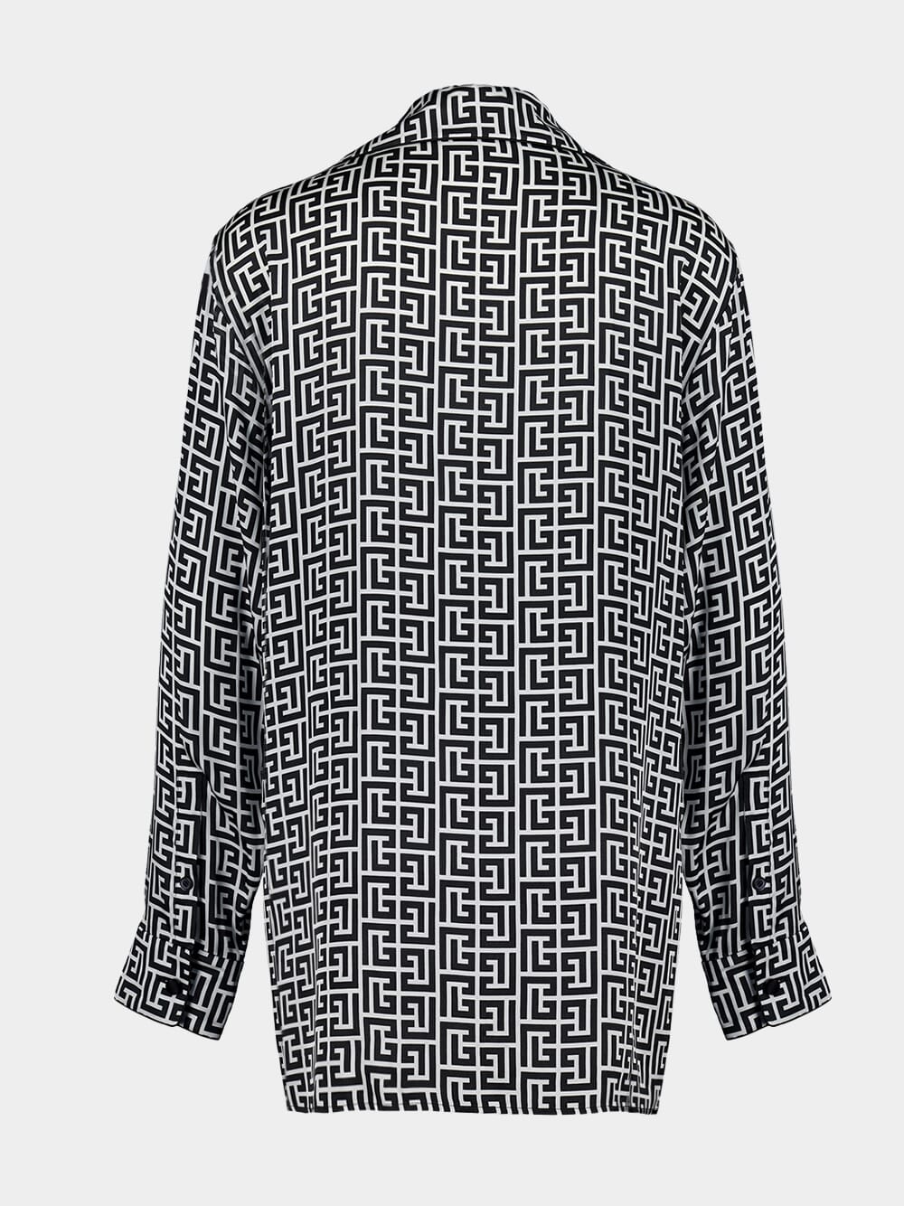 Monogram Satin Shirt - Image 3