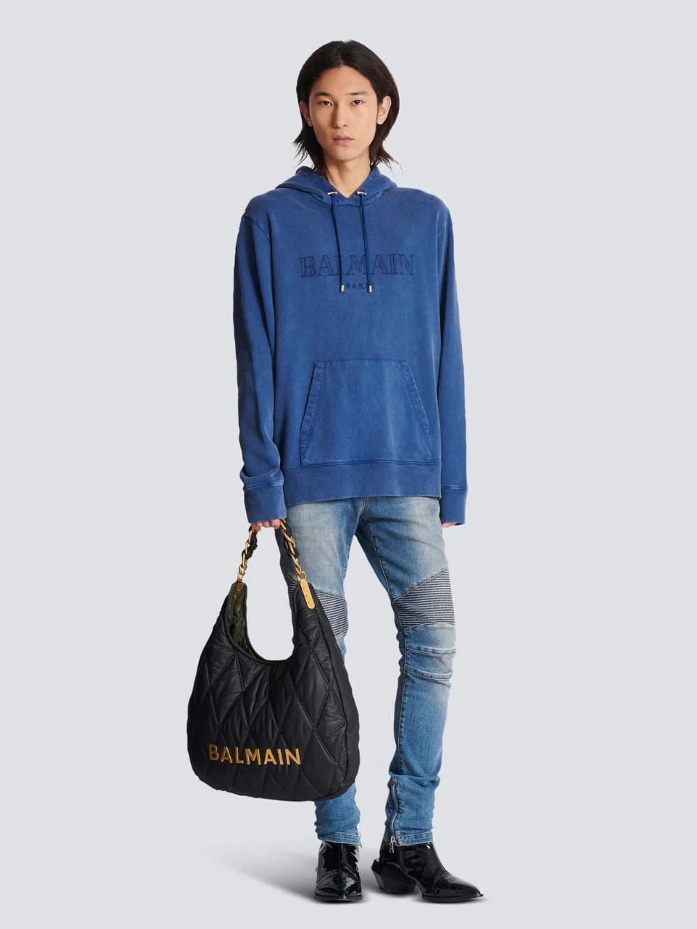 Navy Vintage Sweatshirt - Image 2
