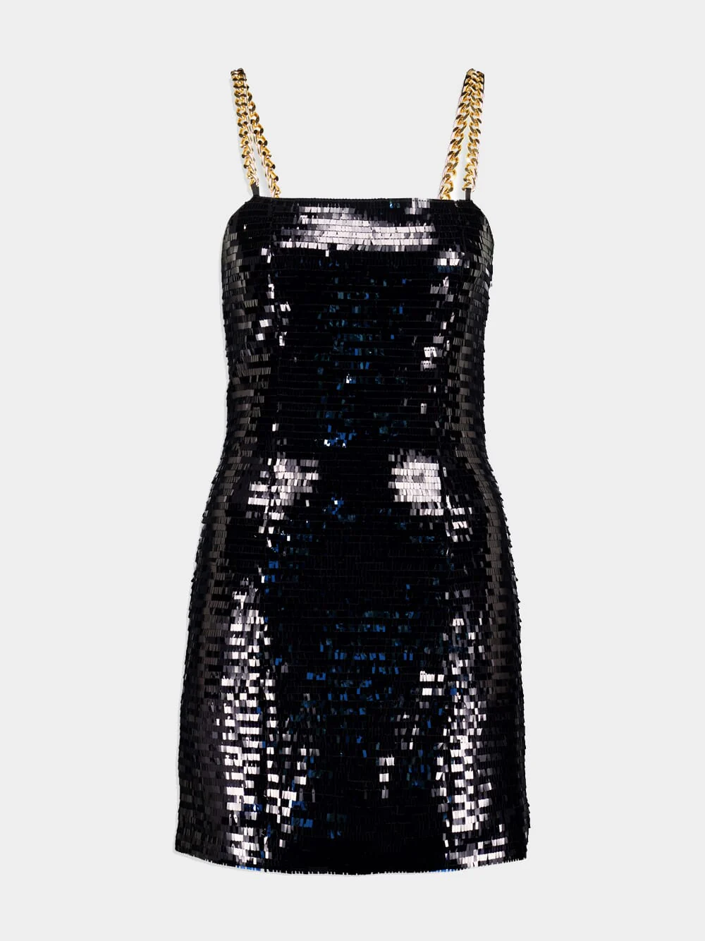 Sequin Chain-Link Short Dress