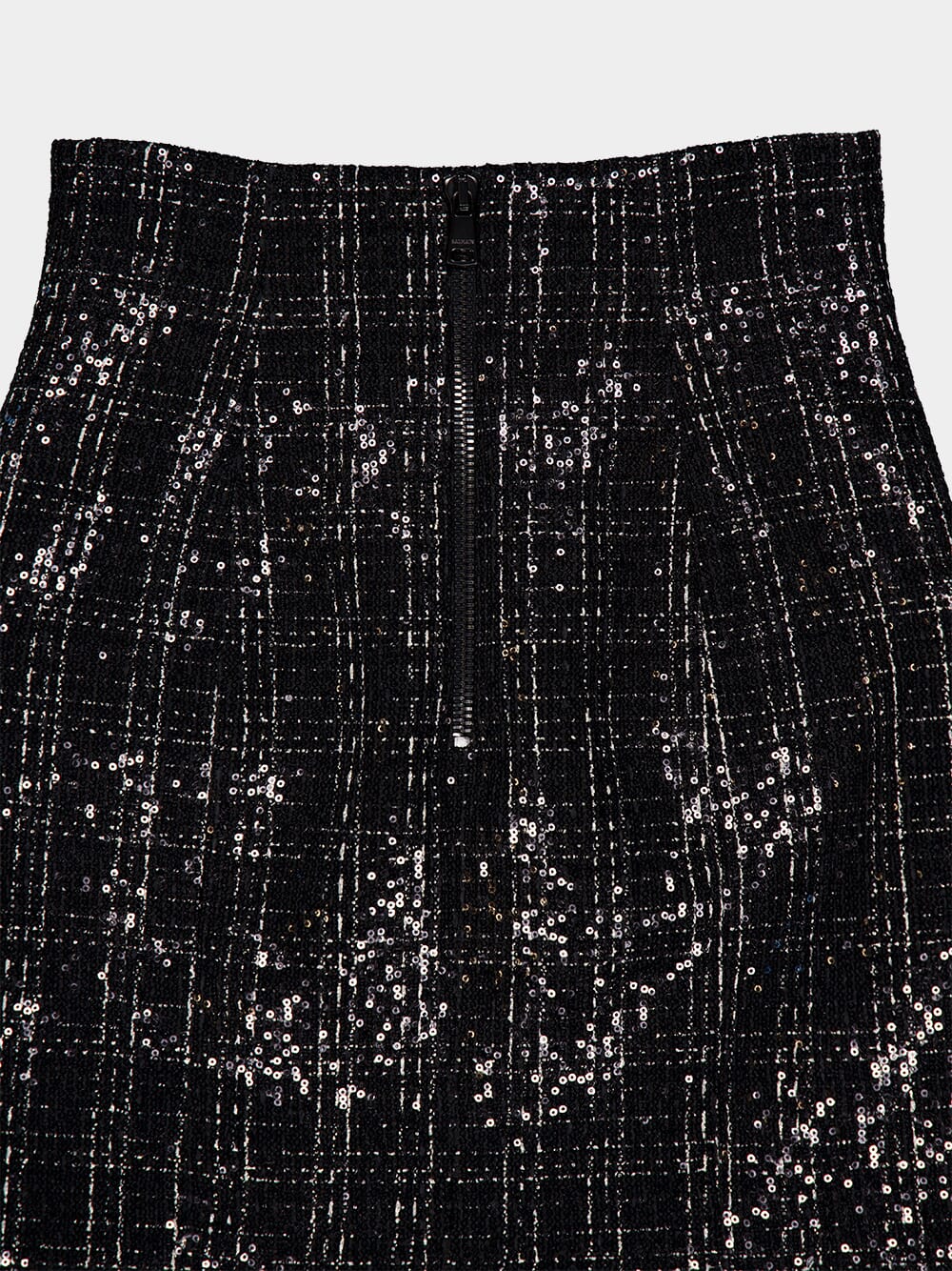 Sequined Tweed Mini Skirt - Image 4