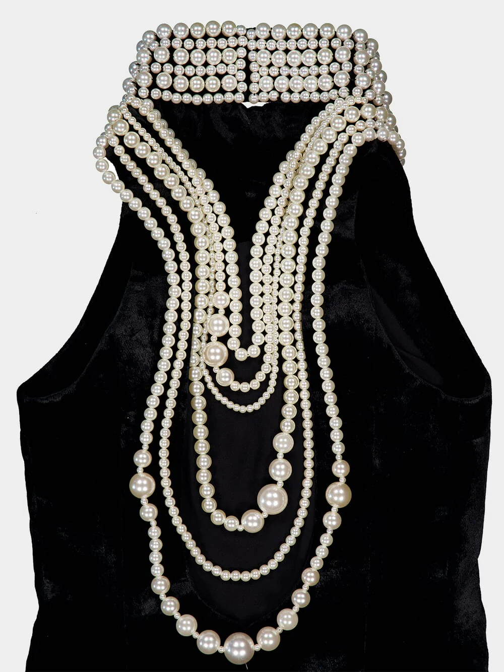 Velvet Halterneck Maxi Dress - Image 5