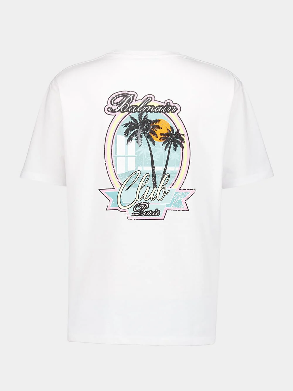 White Club Balmain Signature T-Shirt - Image 3