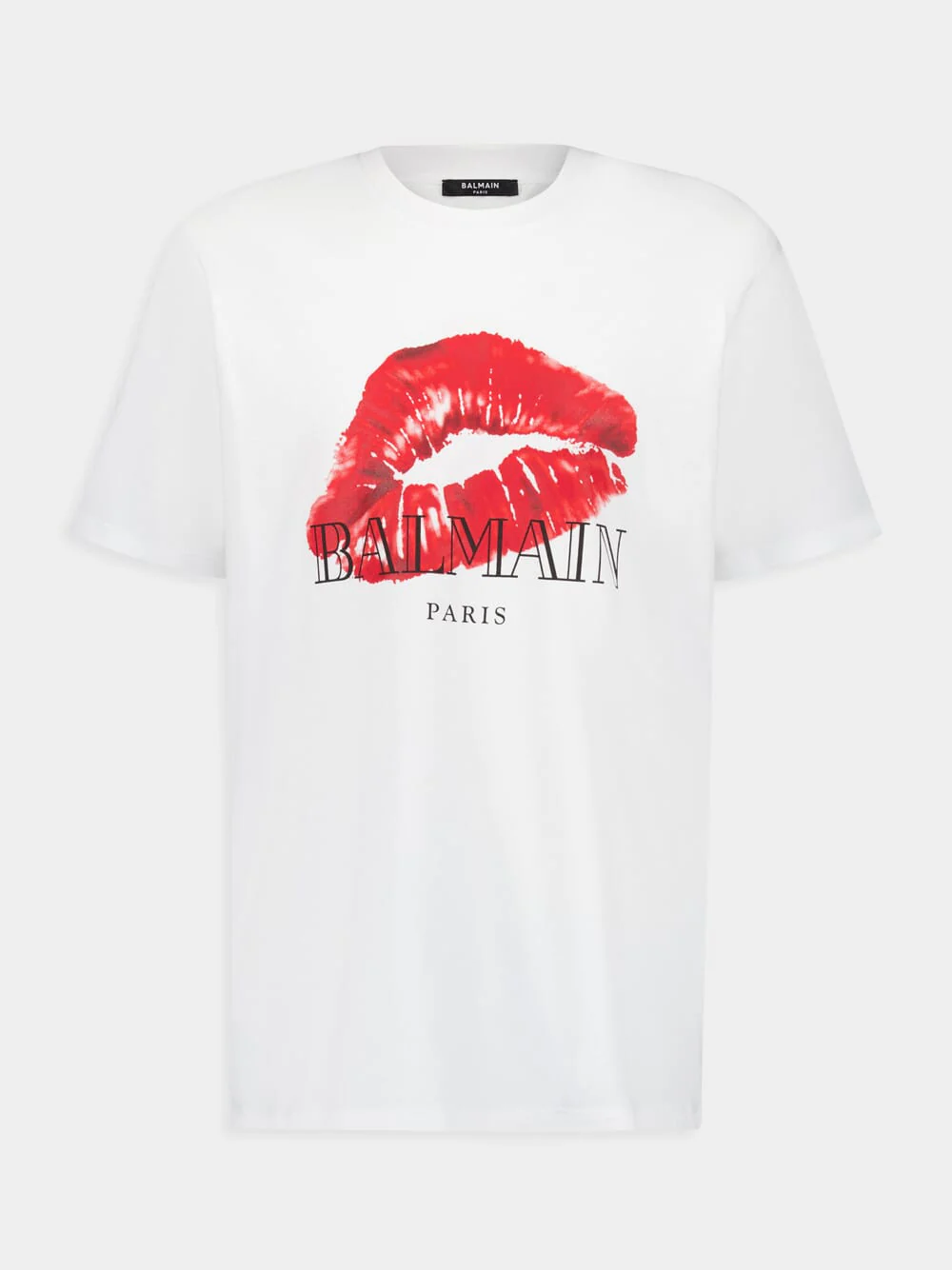 White Kiss Print T-Shirt - Image 2