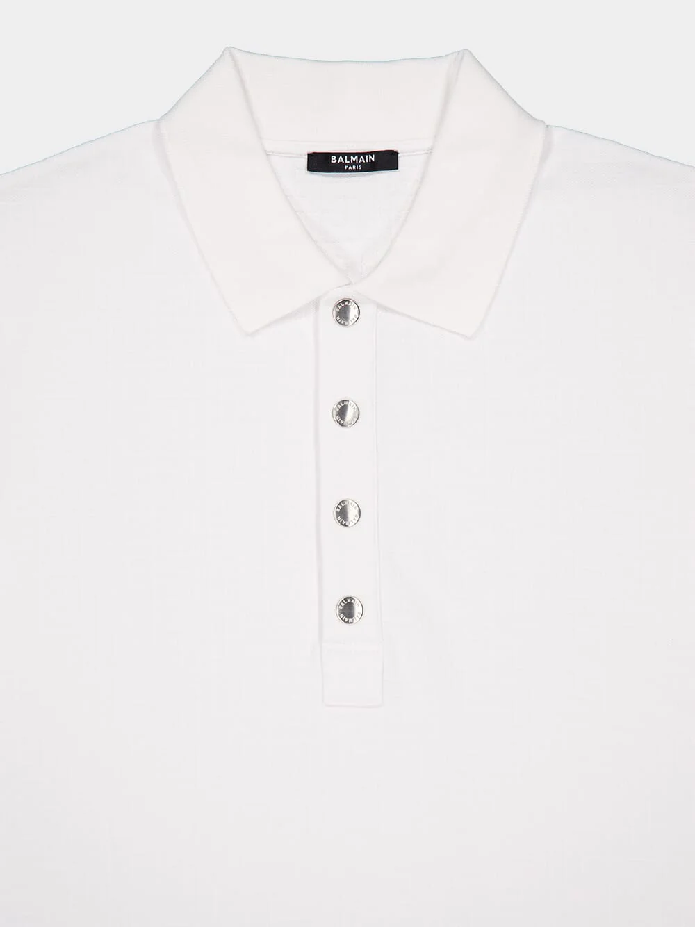 White Short-Sleeve Polo - Image 3