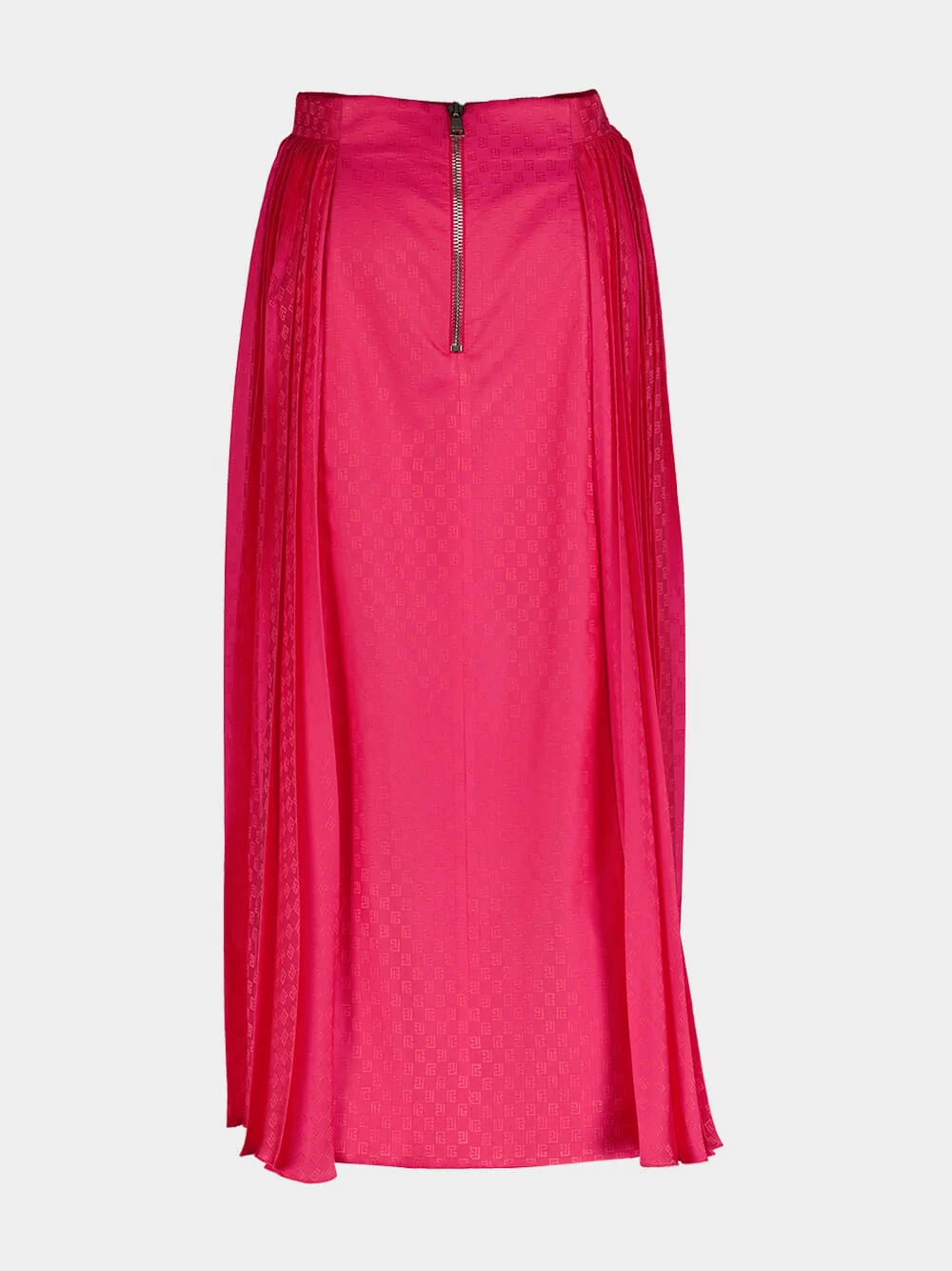 Mini Monogram Pleated Midi Skirt - Image 3
