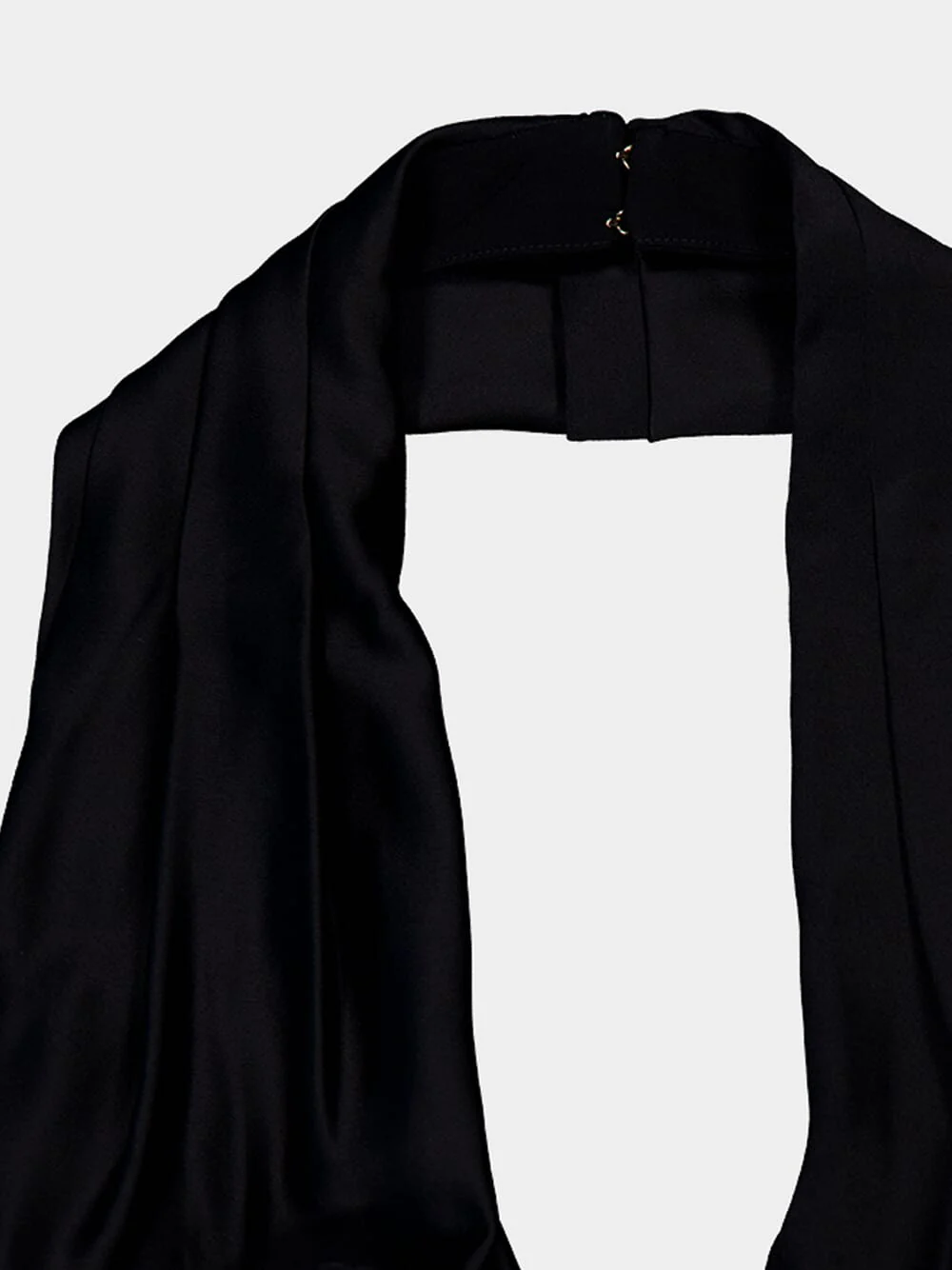 Cowl Neck Crepe Flare Jumpsuit - Image 3