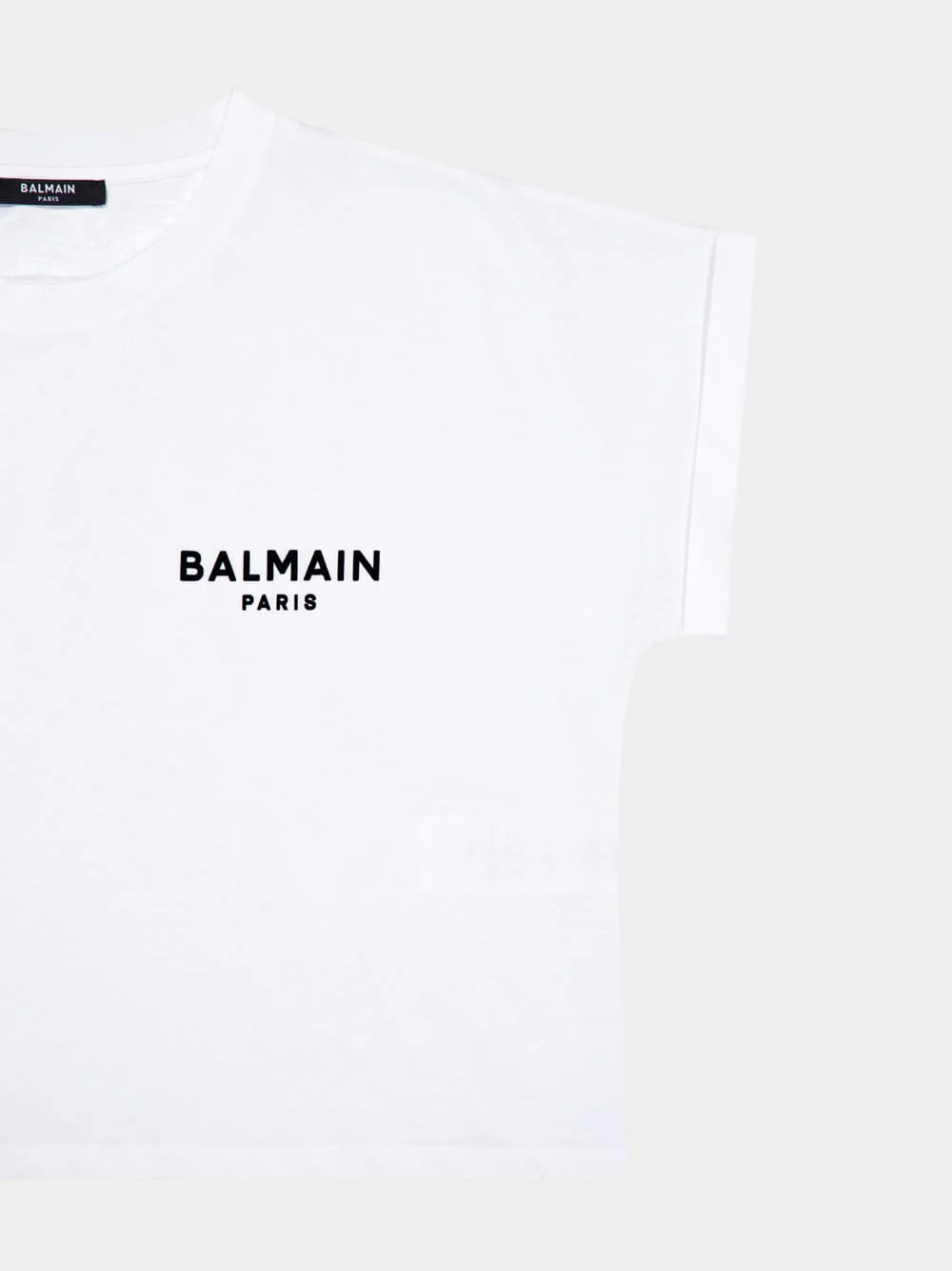 Flocked-Logo Cropped T-Shirt - Image 4