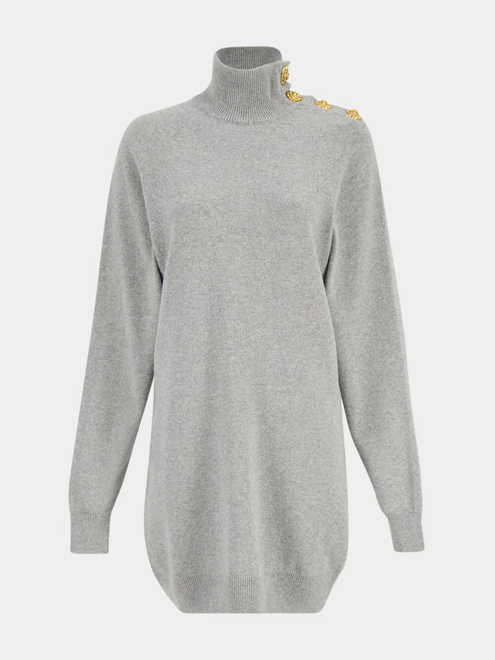 Grey Eco-Cashmere Jumper Dress - Image 2