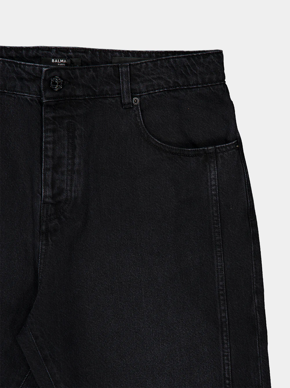 Black Regular Fit Denim Jeans - Image 3
