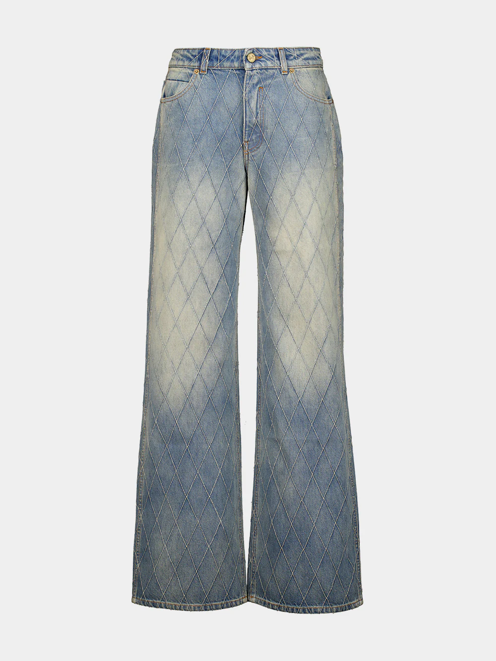 Light Blue Straight Fit Denim Jeans