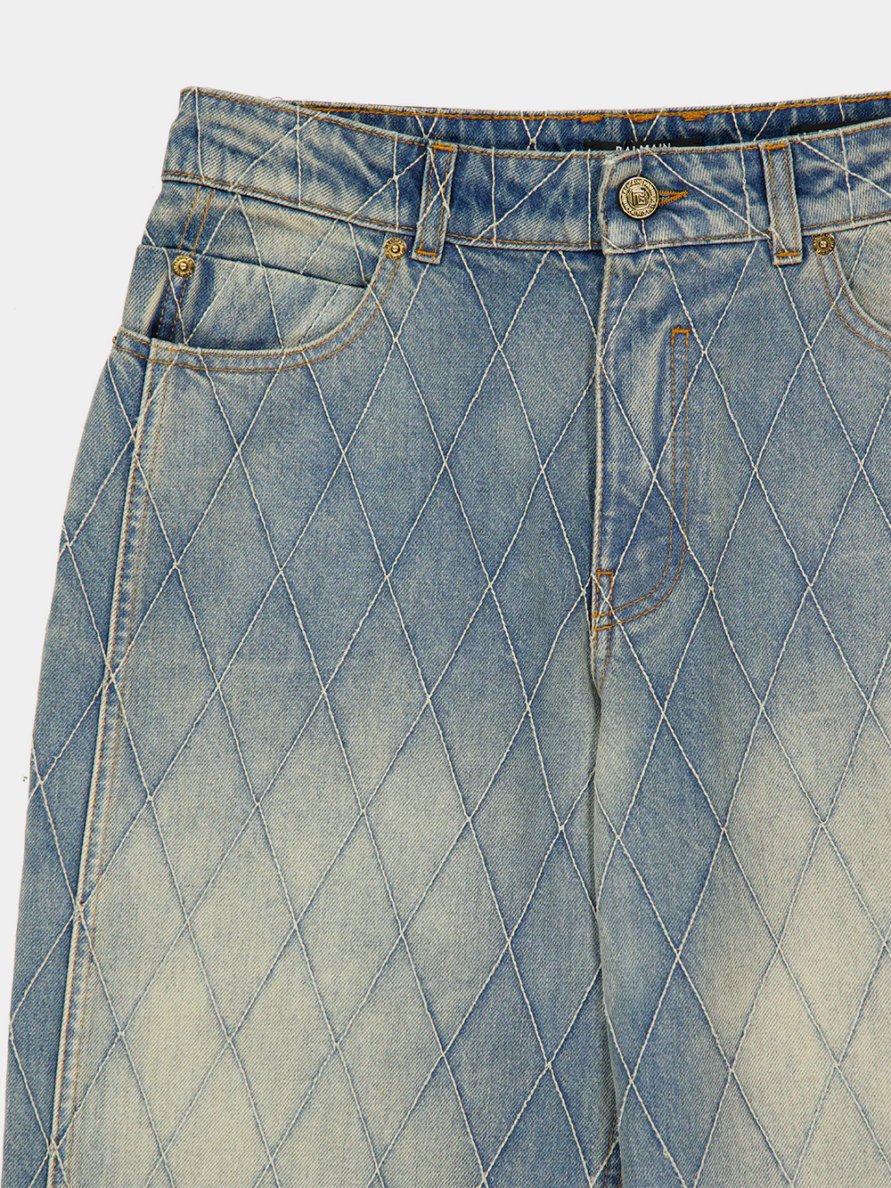 Light Blue Straight Fit Denim Jeans - Image 3