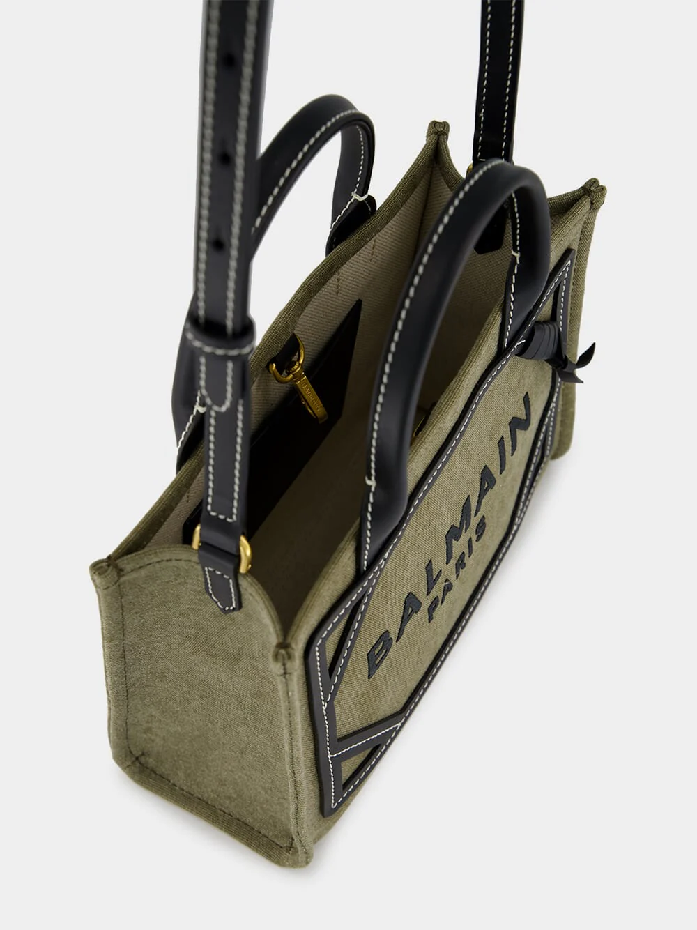 Khaki B-Army Small Tote Bag - Image 15