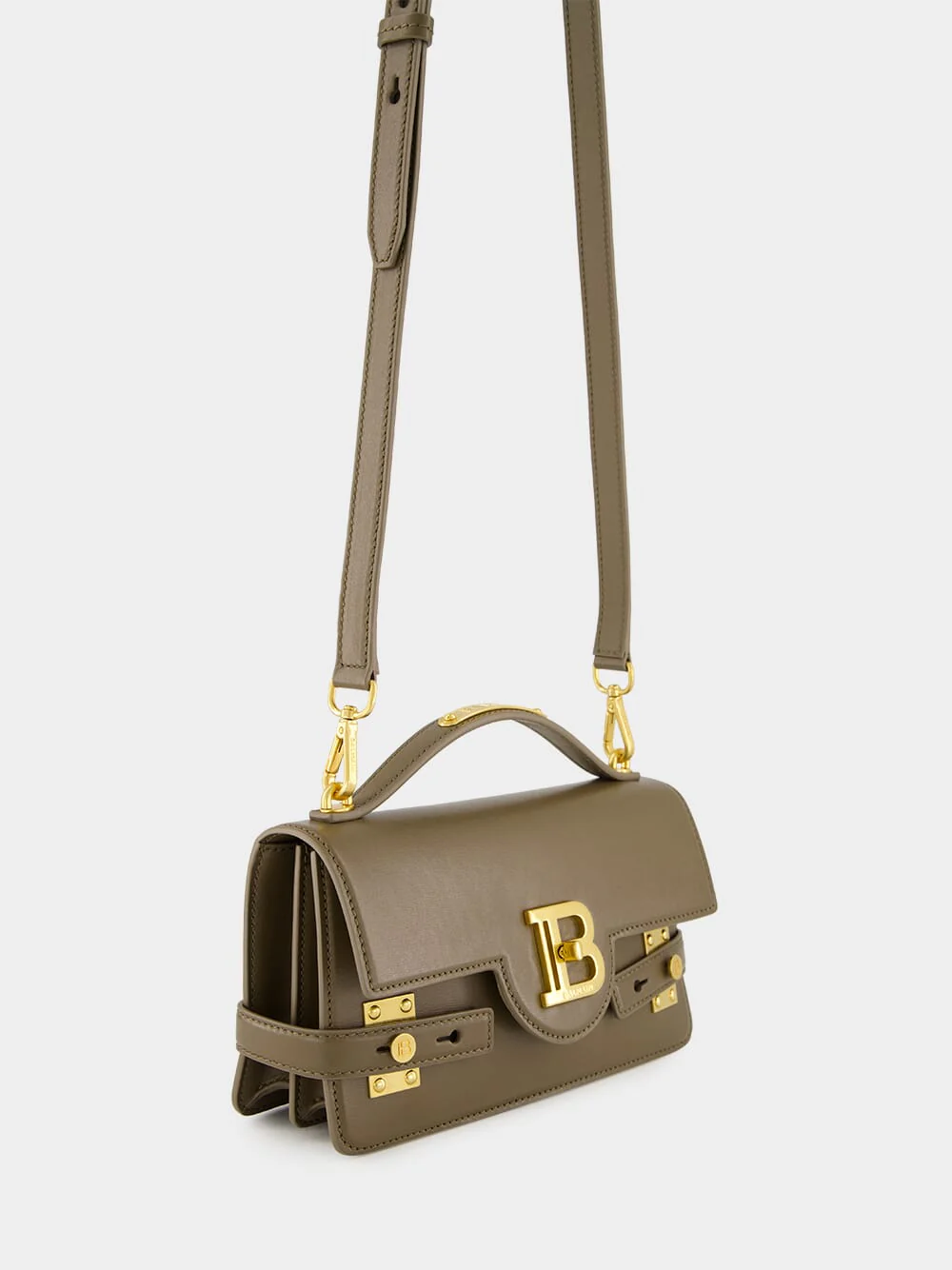 Khaki B-Buzz 24 Leather Bag - Image 3