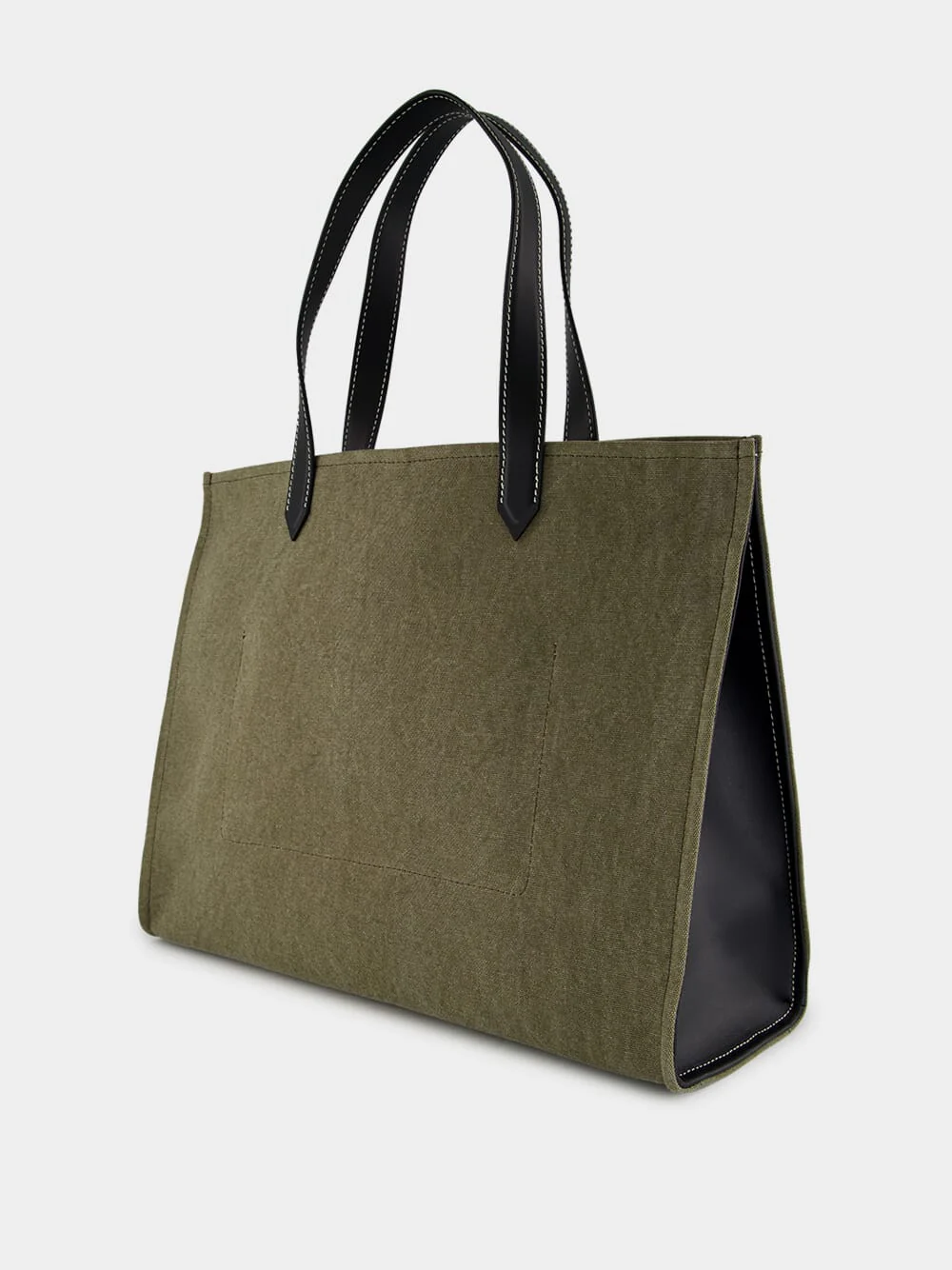 Khaki Green B-Army 42 Canvas Tote Bag - Image 5