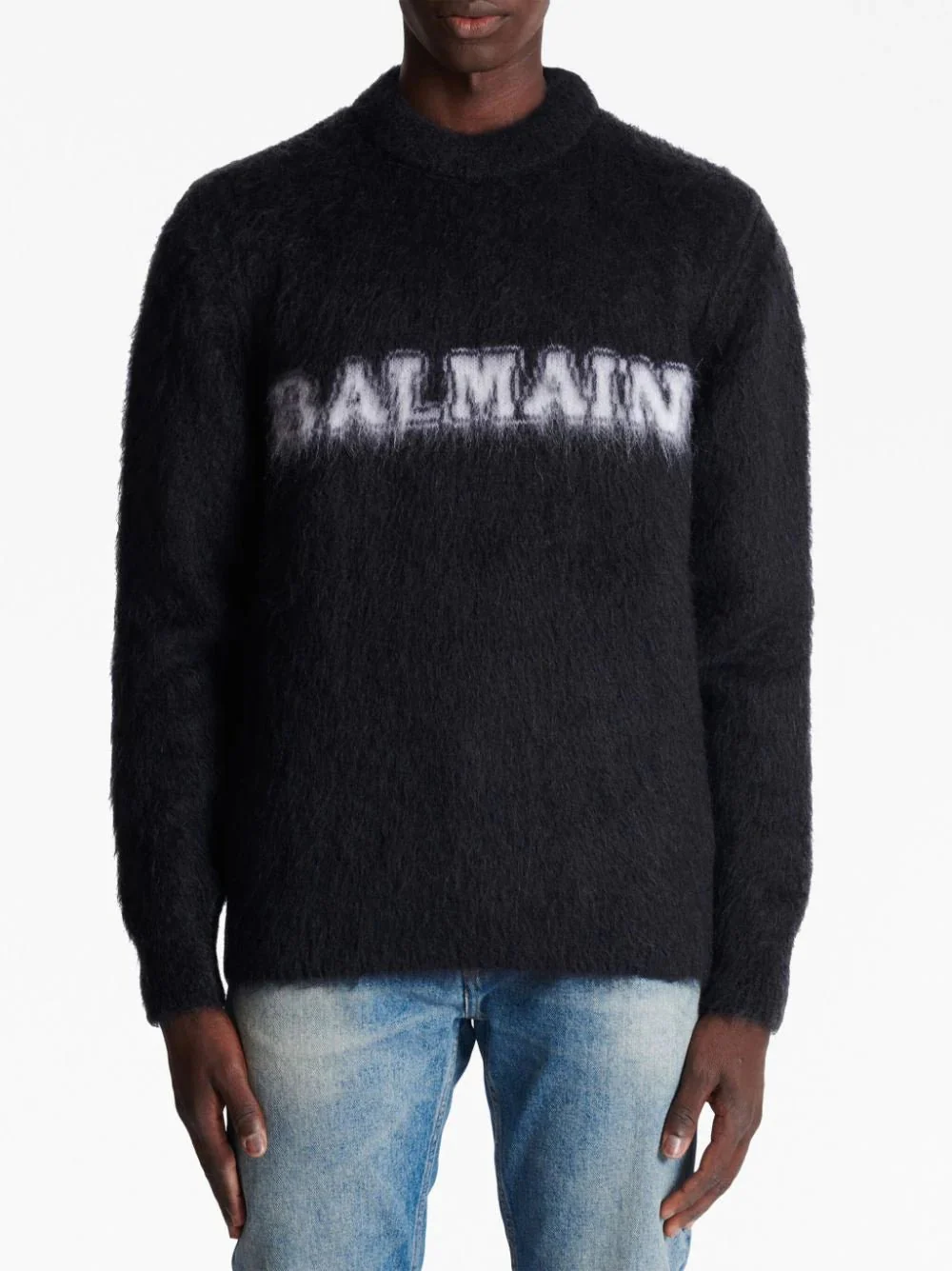 Logo-Print Mohair Jumper - Image 2
