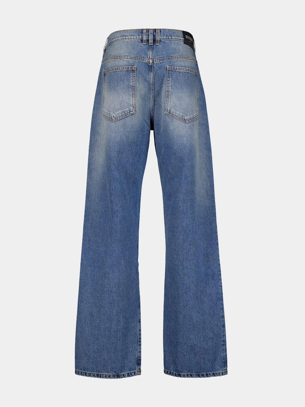 Loose-Fit Blue Denim Jeans - Image 2