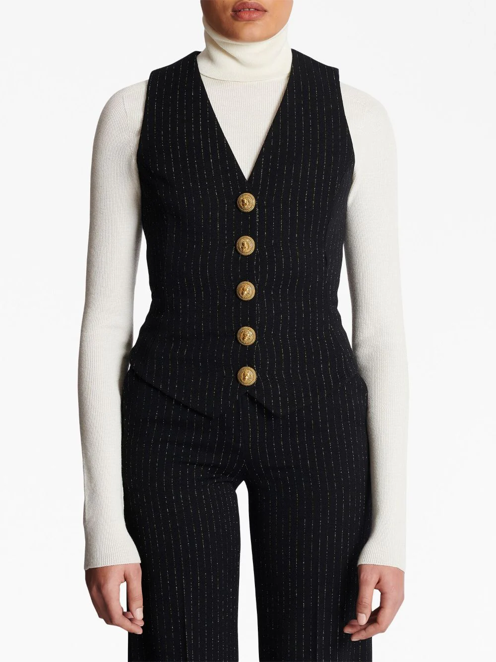 Lurex Striped Vest Top - Image 2