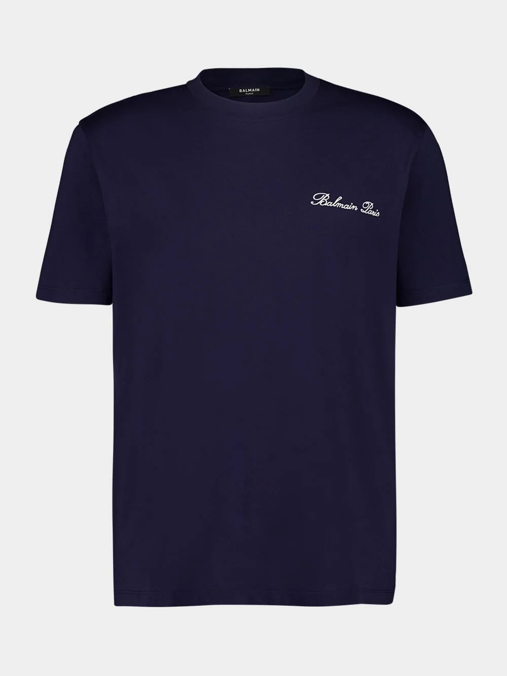 Marine Blue Embroidered Signature T-shirt