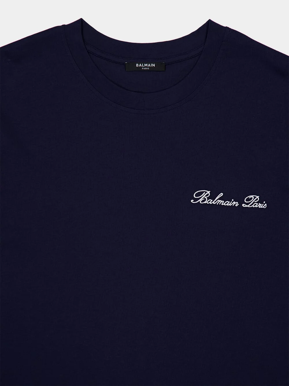 Marine Blue Embroidered Signature T-shirt - Image 3