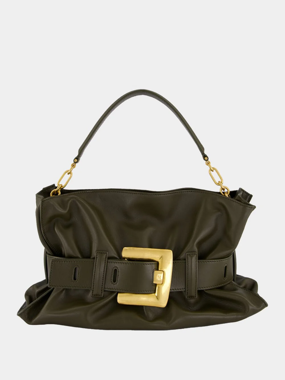 Medium Anthem Khaki Calfskin Bag