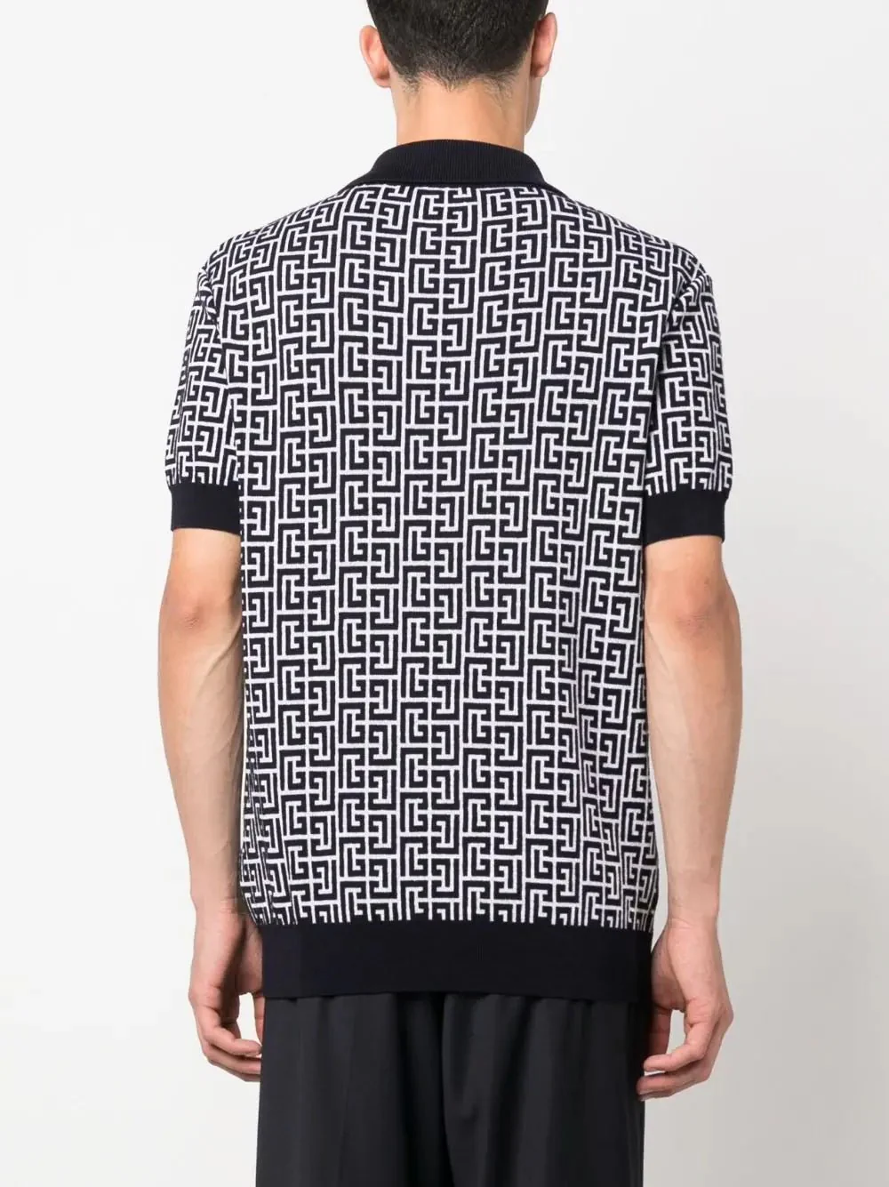 Monogram-Print Polo Shirt - Image 4