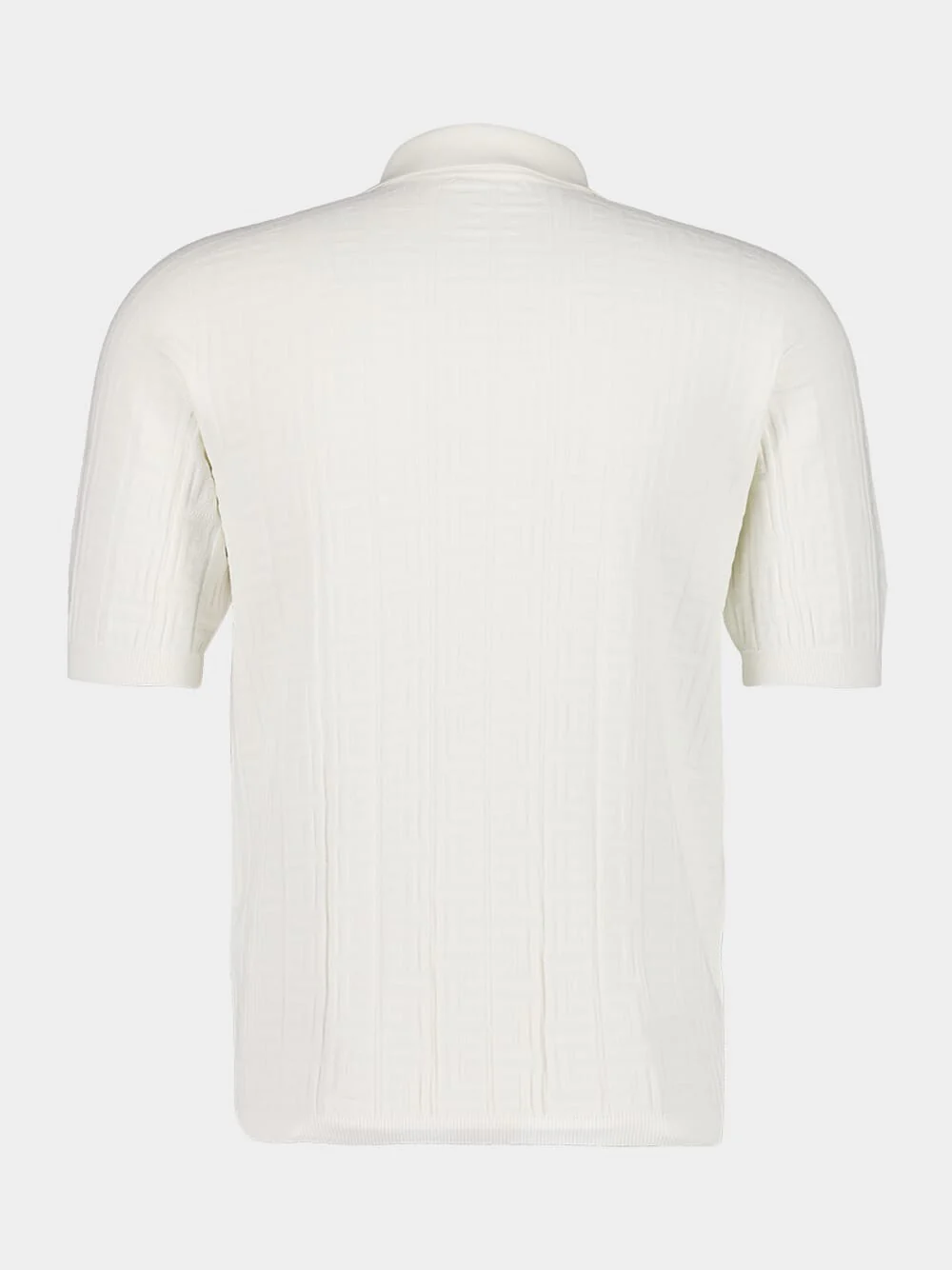 Natural Monogram Knit Polo Shirt - Image 2