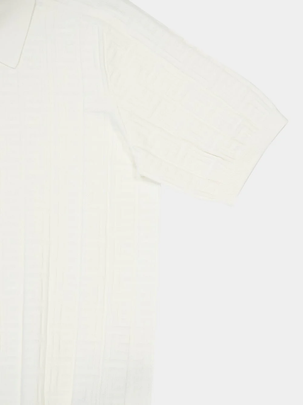 Natural Monogram Knit Polo Shirt - Image 4