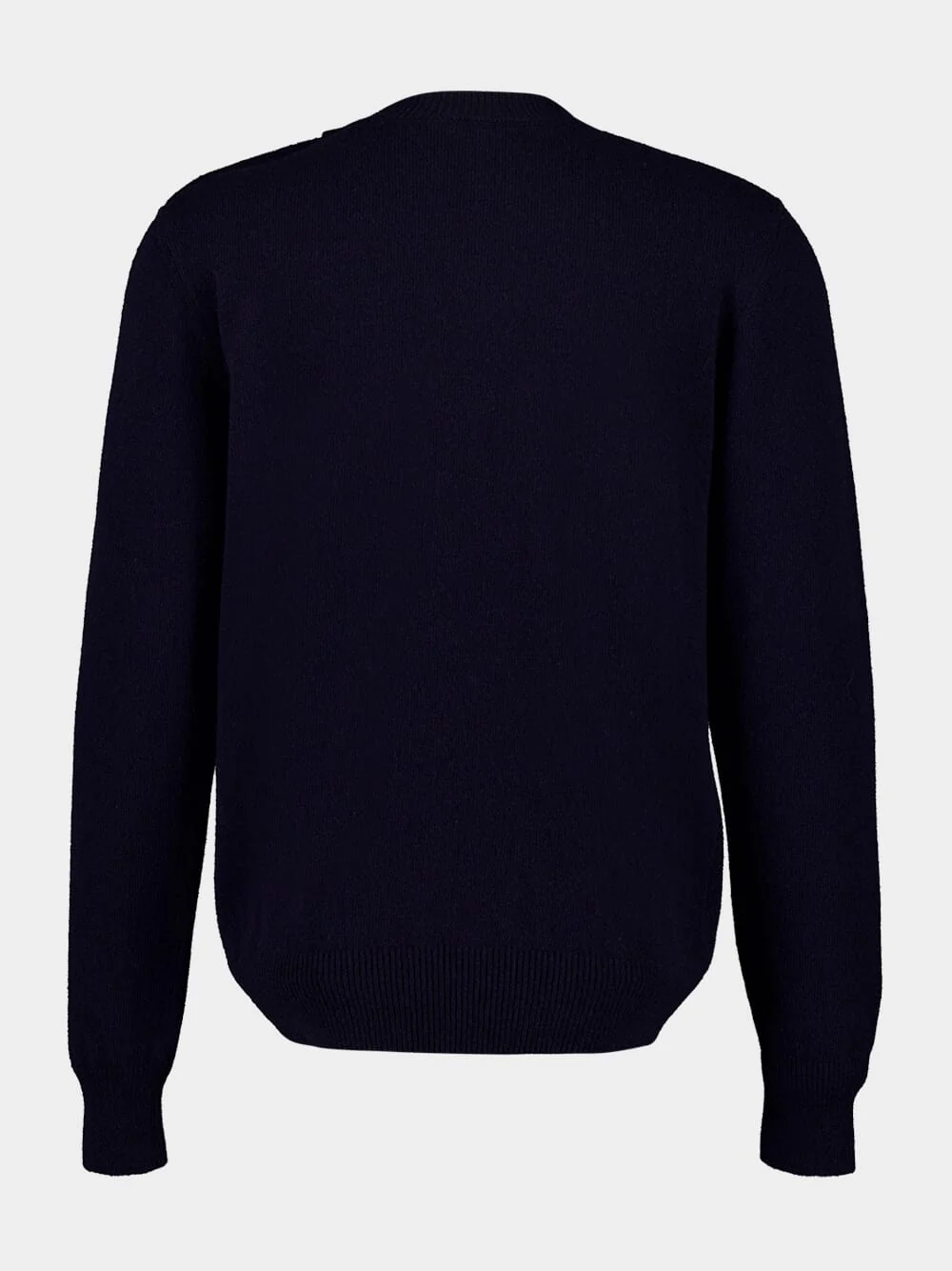 Navy Eco-Cashmere Knit Jumper - Image 3