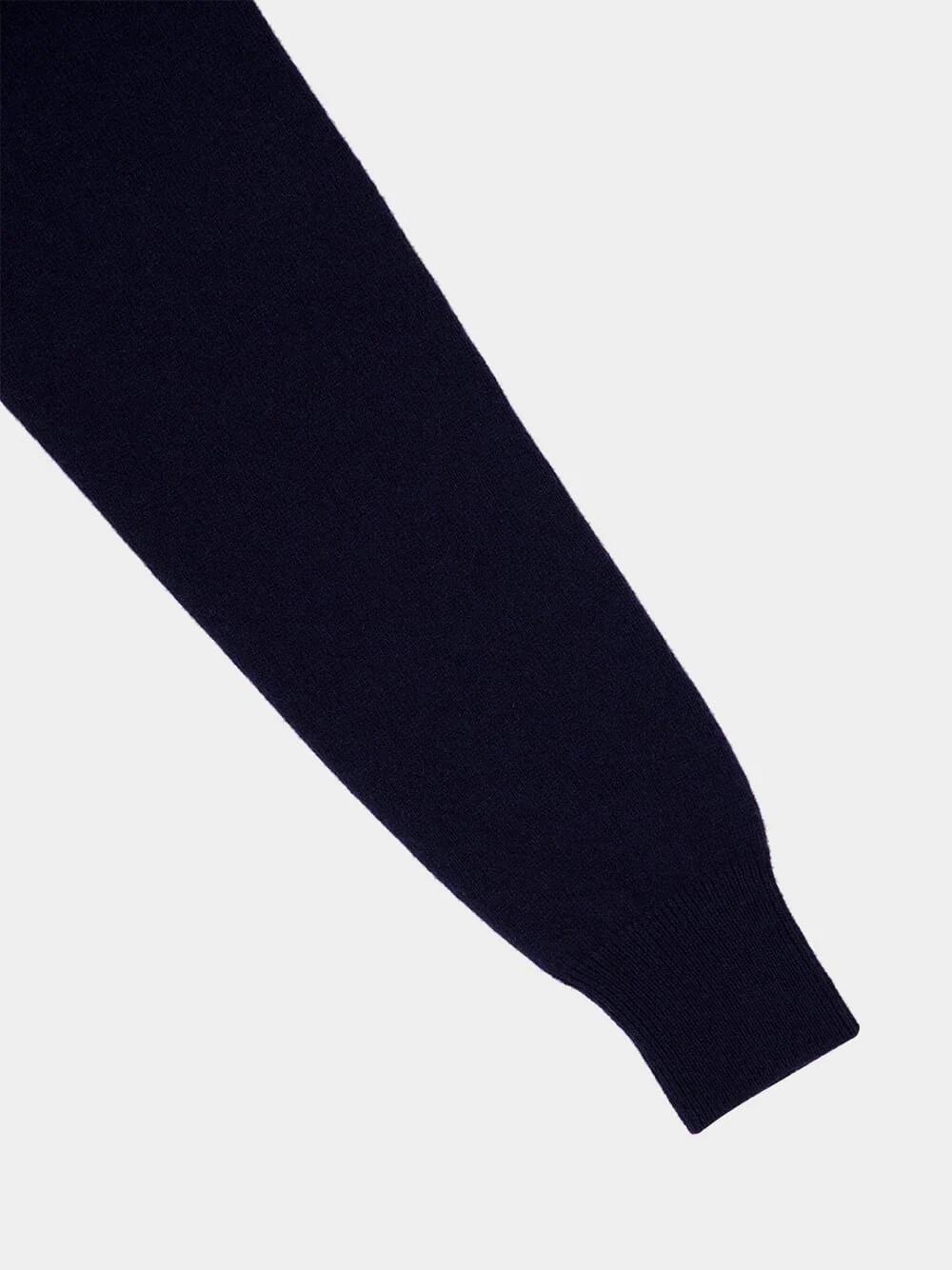 Navy Eco-Cashmere Knit Jumper - Image 5