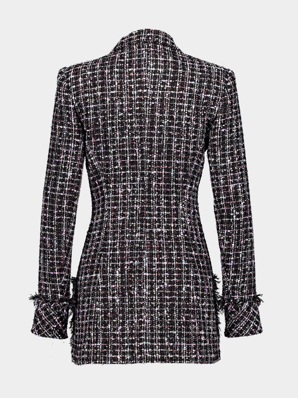 Single-Breasted Tweed Jacket - Image 2