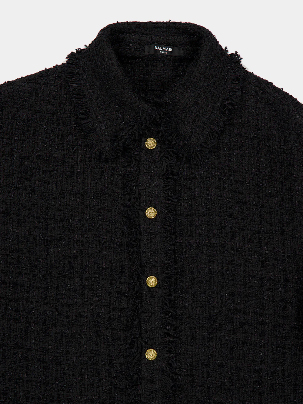 Black Tweed Overshirt - Image 3