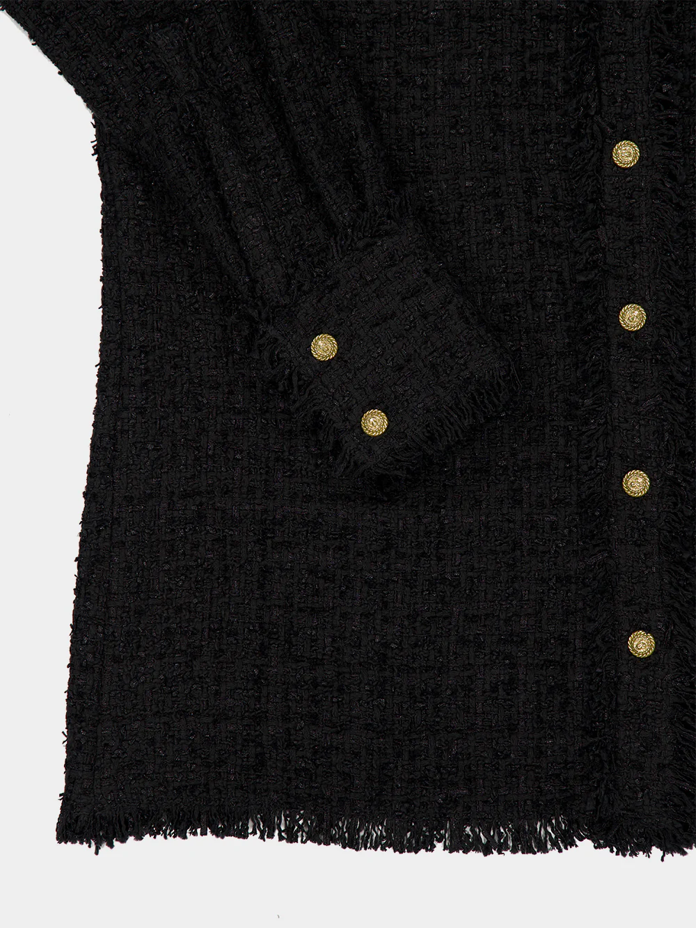 Black Tweed Overshirt - Image 4