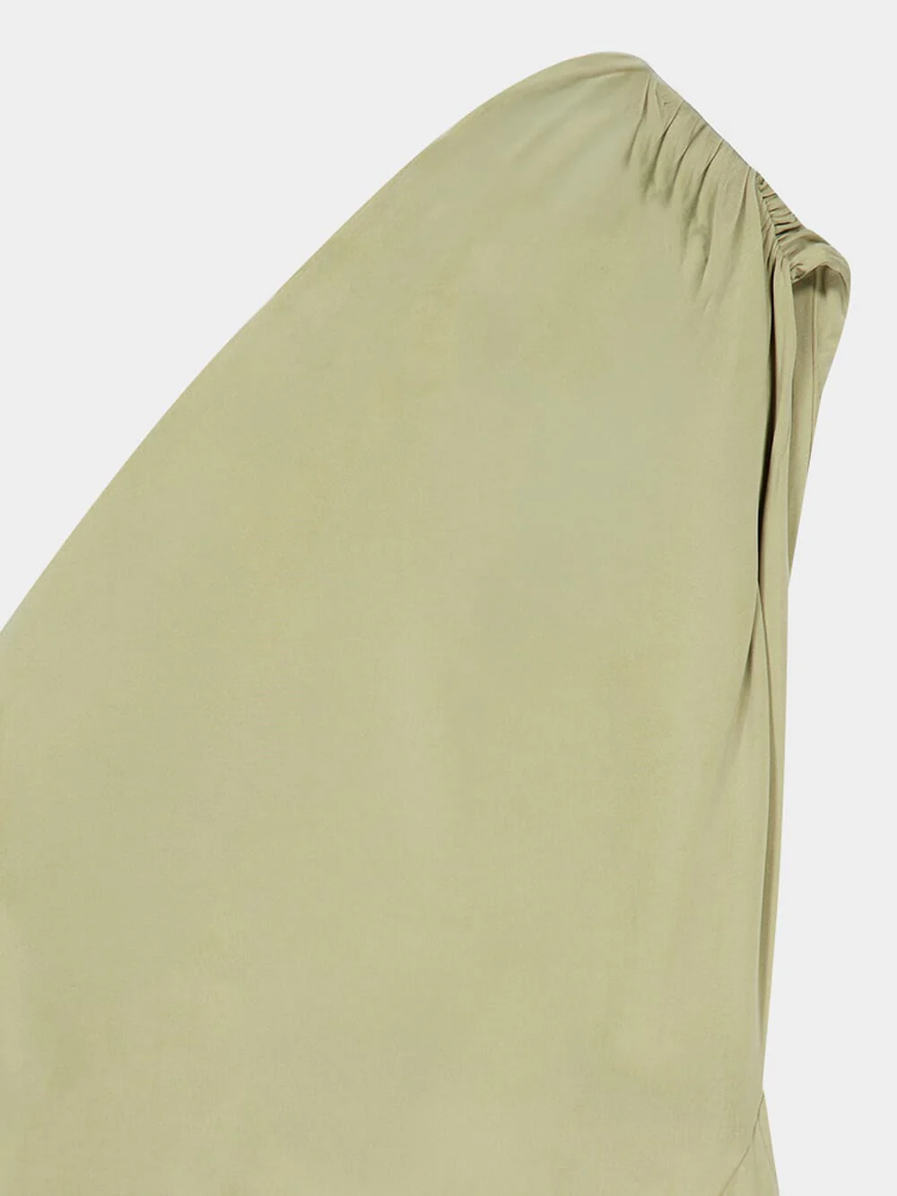Pale Green One-Shoulder Mini Dress - Image 3