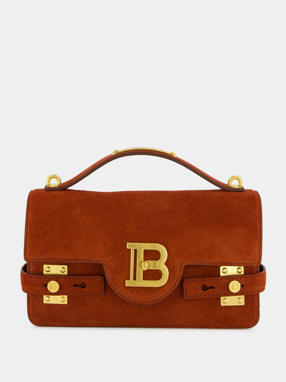Red B-Buzz 24 Suede Shoulder Bag