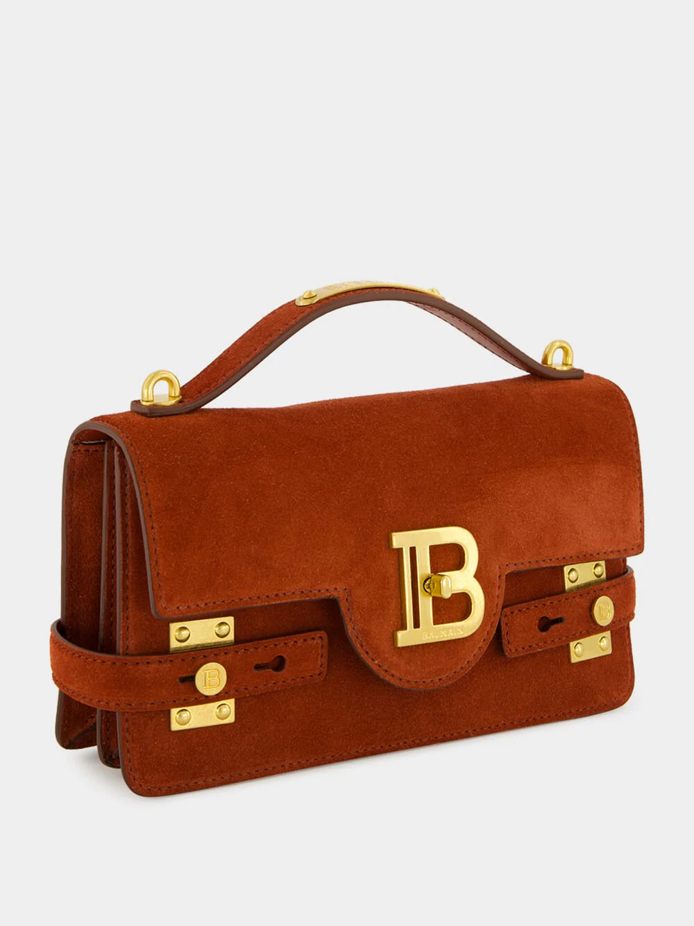 Red B-Buzz 24 Suede Shoulder Bag - Image 4